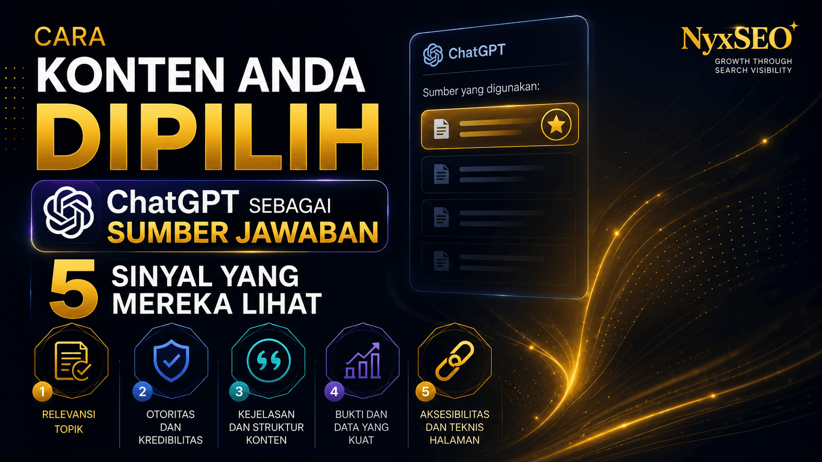 Cara Konten Anda Dipilih ChatGPT Sebagai Sumber Jawaban: 5 Sinyal yang Mereka Lihat