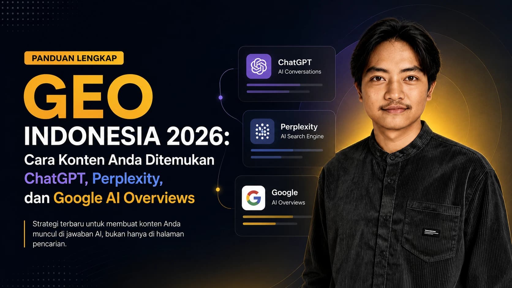 Panduan GEO Indonesia 2026: Cara Konten Anda Ditemukan ChatGPT, Perplexity, dan Google AI Overviews