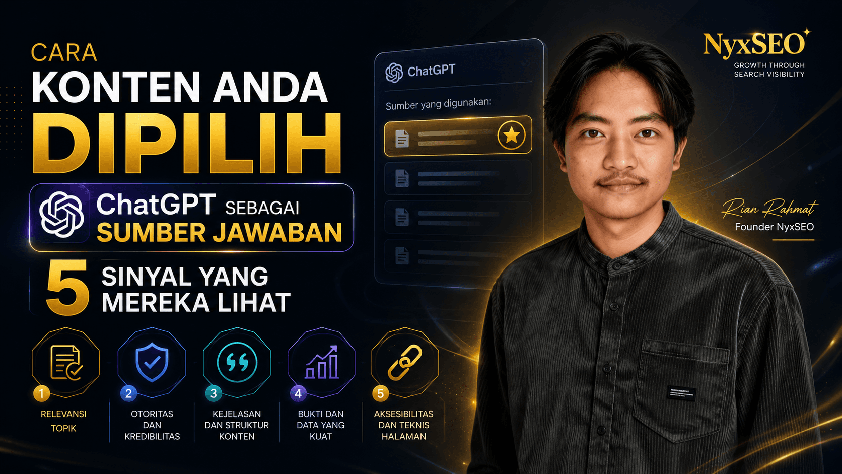 Cara Konten Anda Dipilih ChatGPT Sebagai Sumber Jawaban: 5 Sinyal yang Mereka Lihat